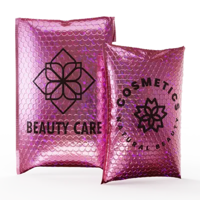 Rose Red Laser Film Rose Red Laser Film - Custom Poly Mailers