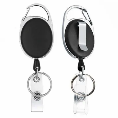 Elite Retractable Colored Badge Reel Keychain